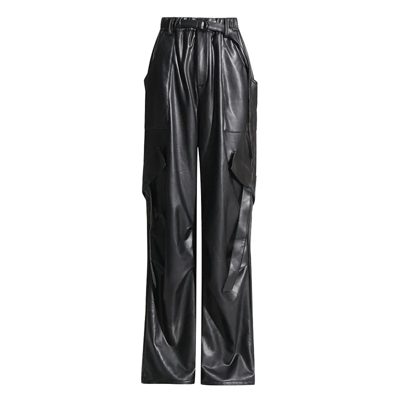 F82 Cargo Leather Pants