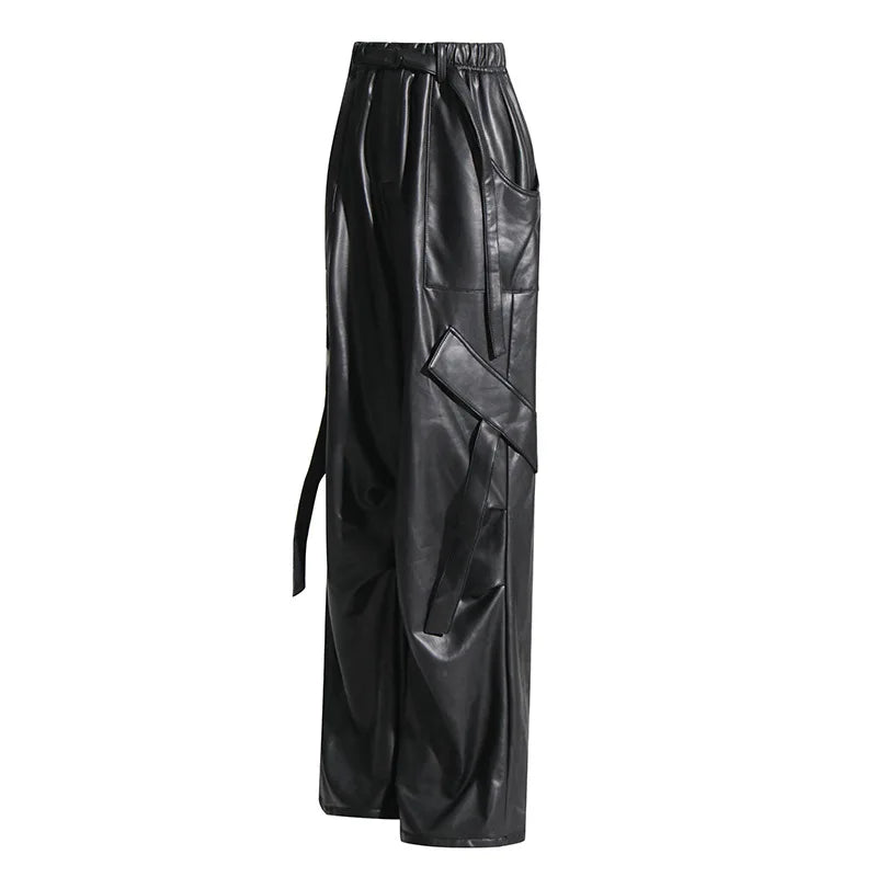 F82 Cargo Leather Pants