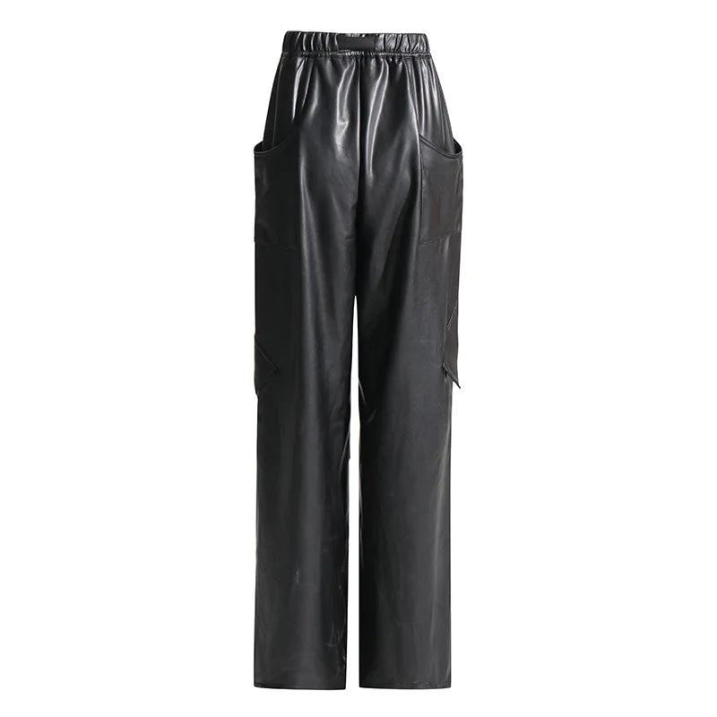 F82 Cargo Leather Pants